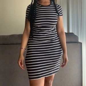 Striped midi